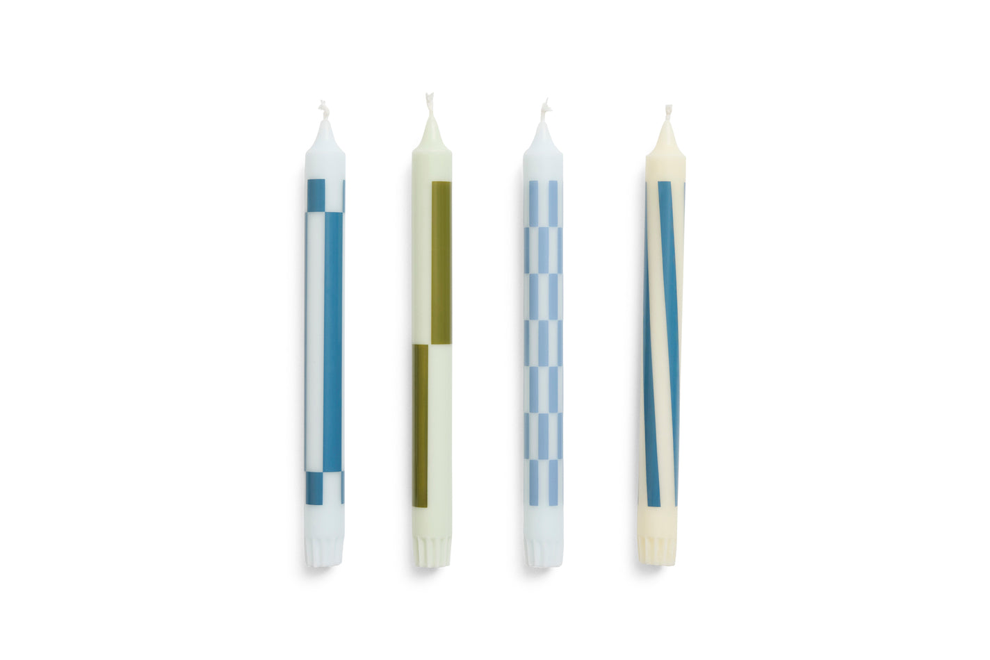 Pattern Candle Set of 4 HAY