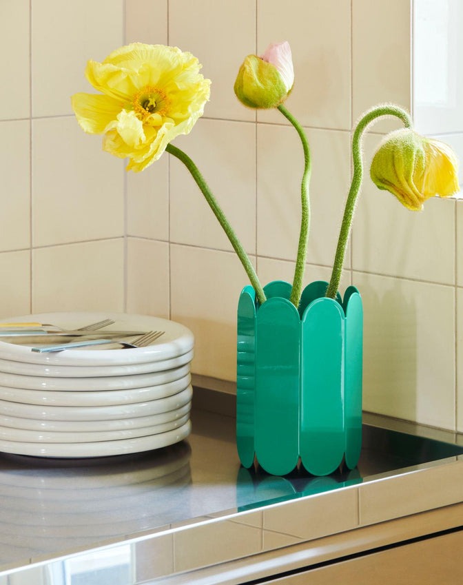 Arcs Vase Green HAY