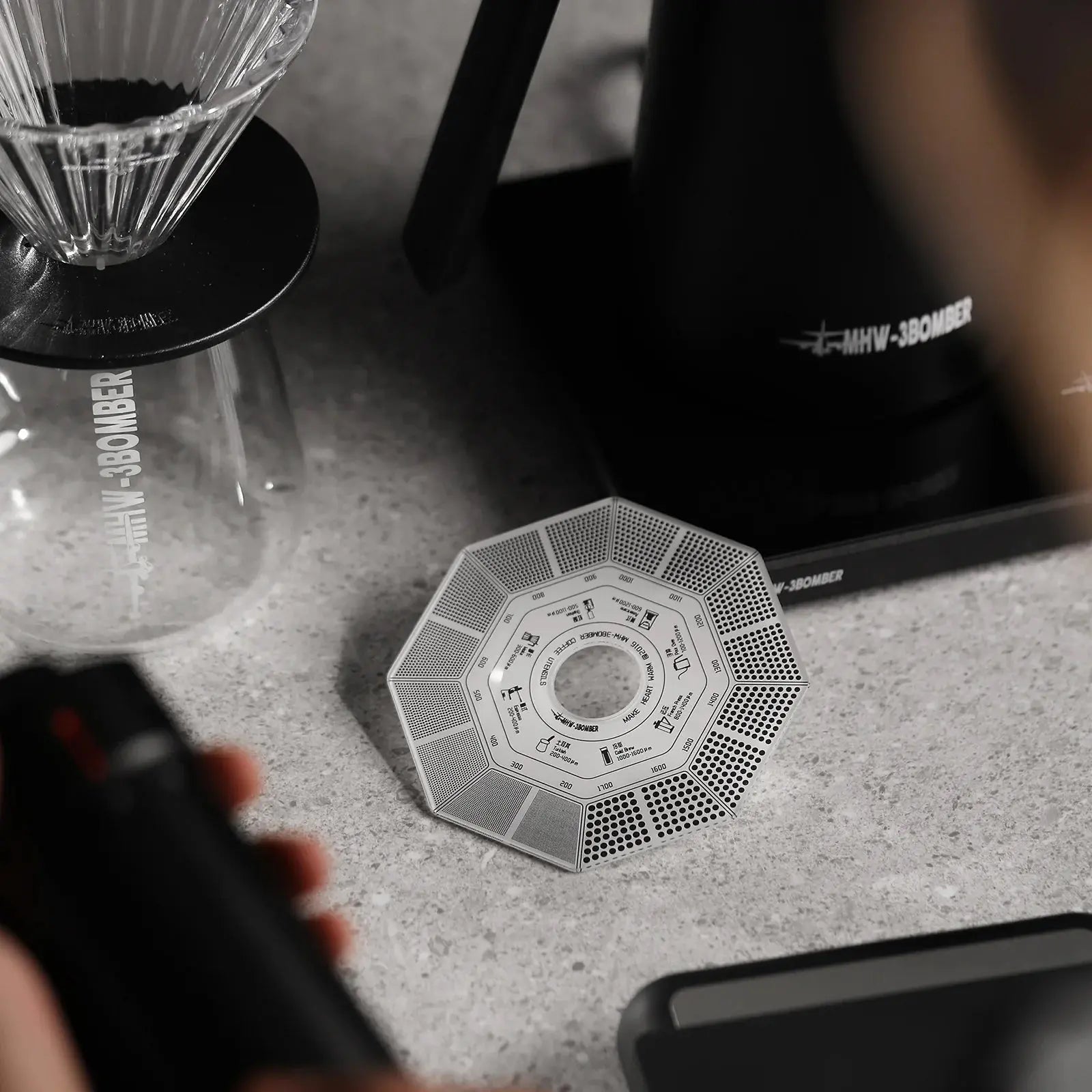 MHW-3BOMBER Measuring Card measuring tool for ground coffee MHW-3BOMBER