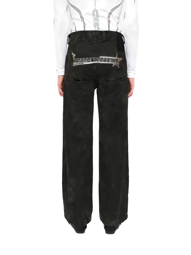 Dreamers Lounge Jeans - Black Fine Chaos