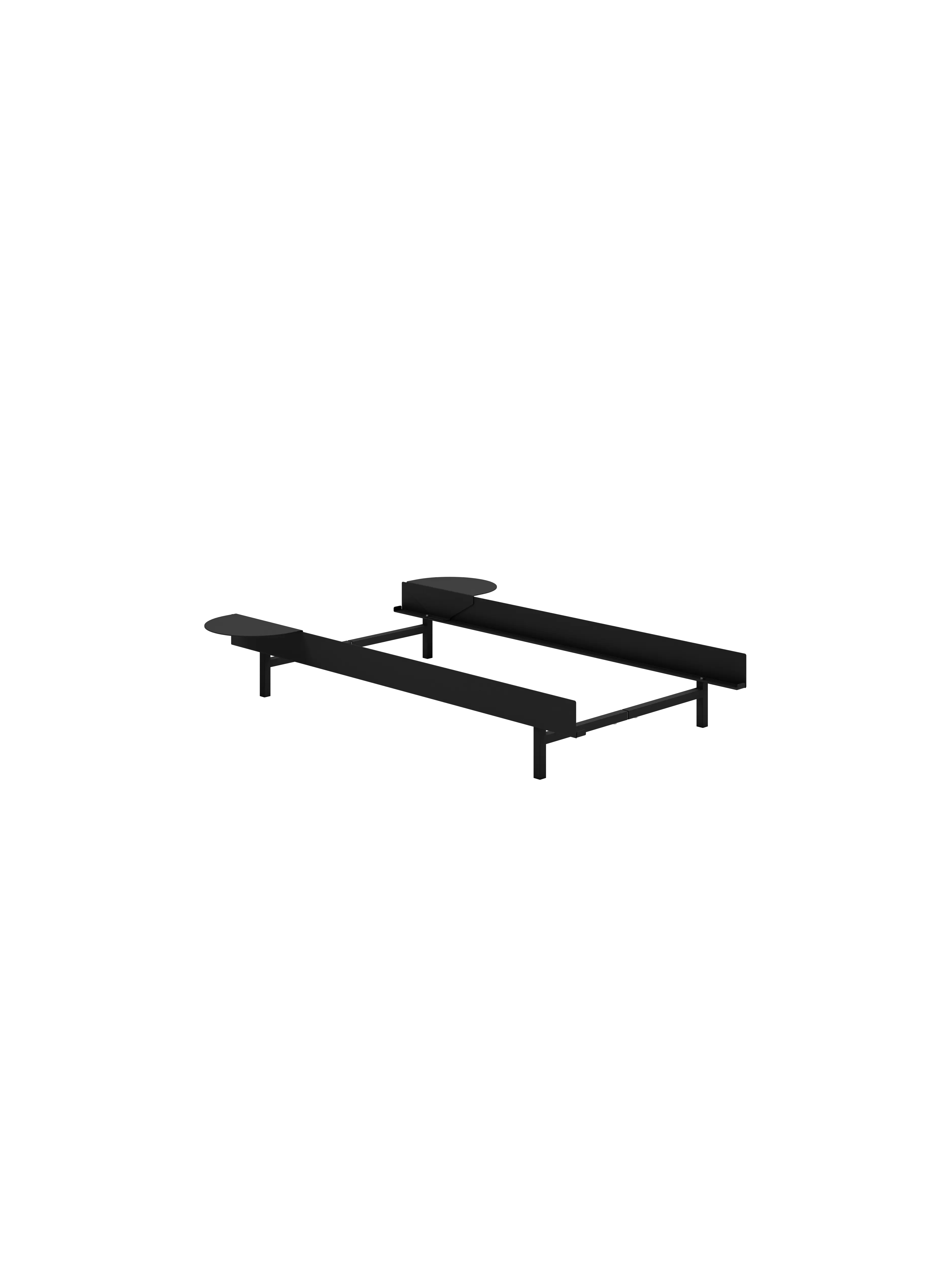 Bed 90 - Black Low MOEBE