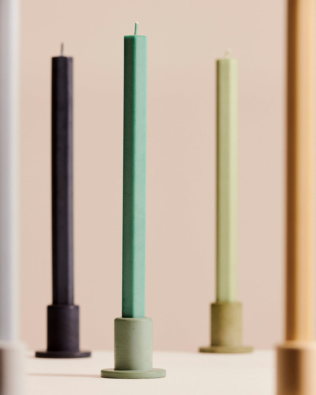 Tube Candleholder Concrete HAY