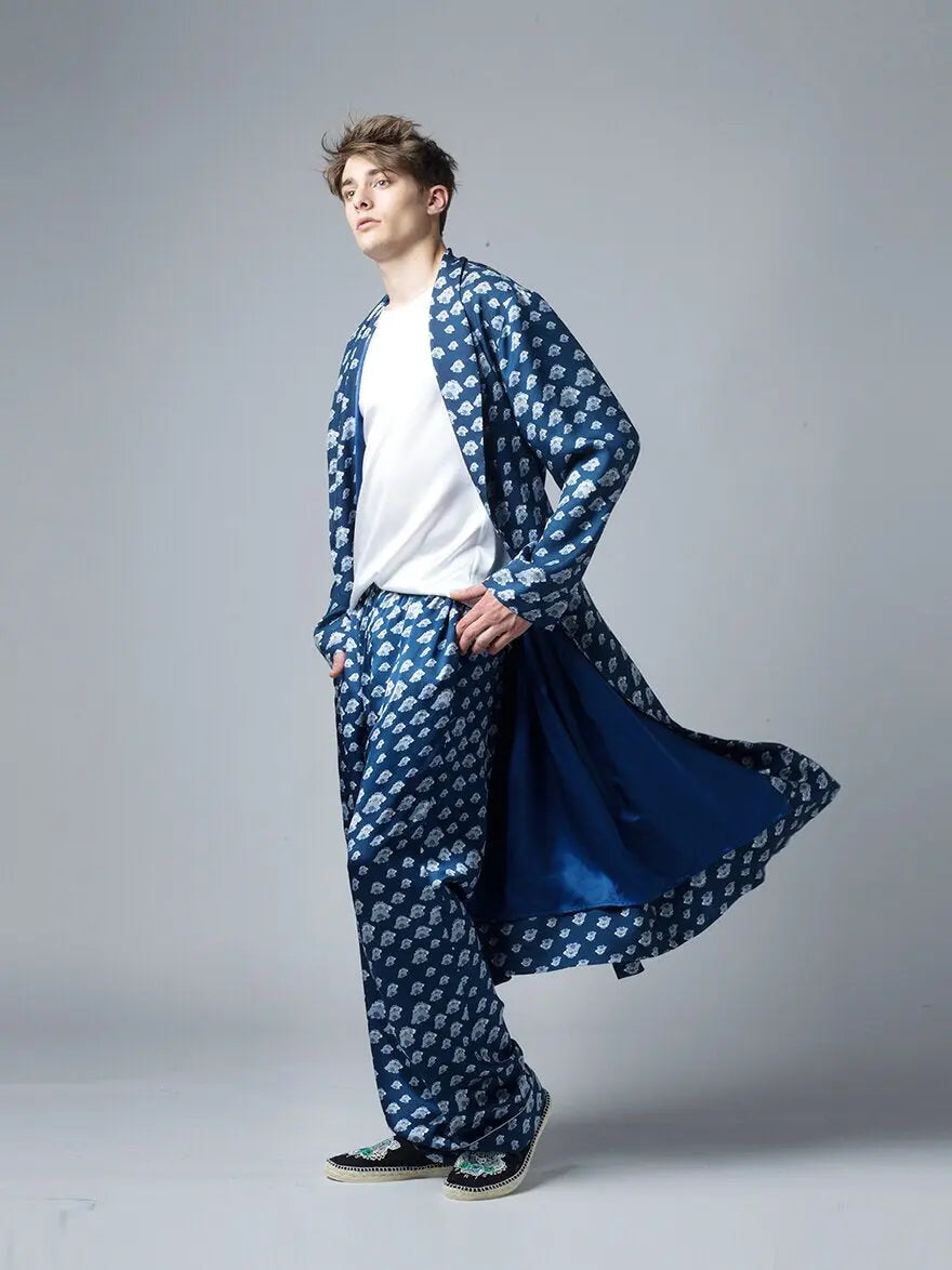 MENG Dressing Gown In Silk Satin 