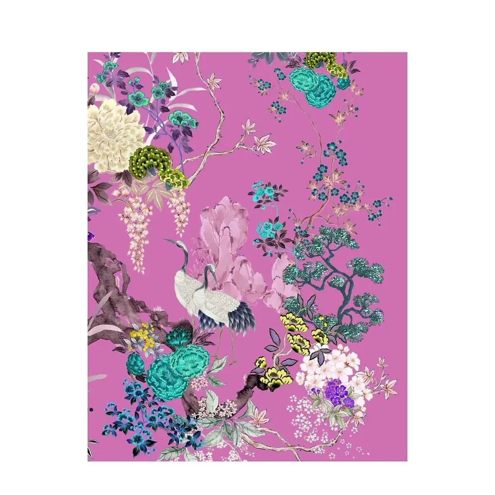 MENG PINK SILK SATIN KIMONO 