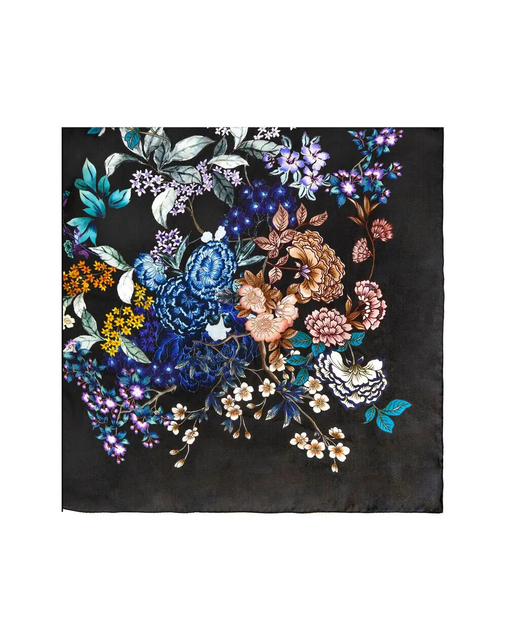 MENG Printed Silk Georgette Scarf 